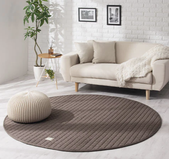 round brown stylish rug online japan