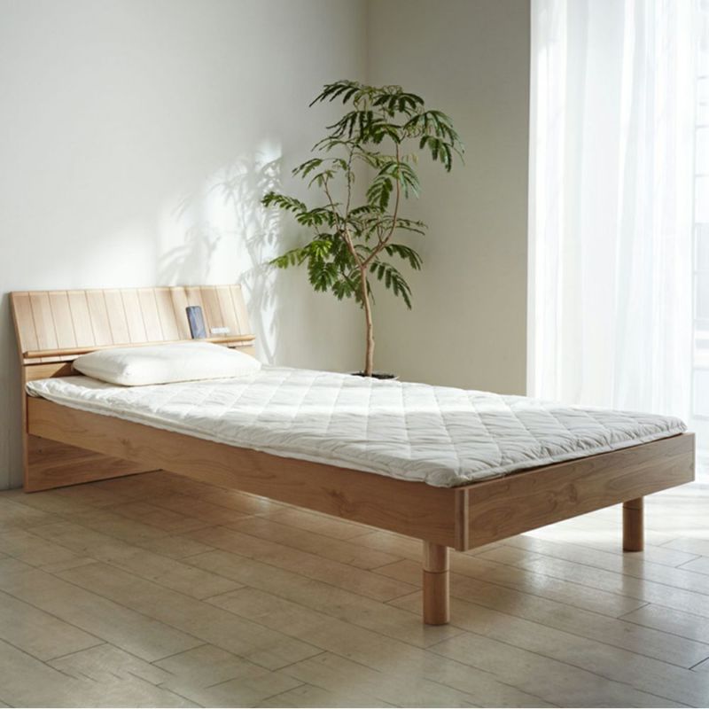 solid wood bed frame japan