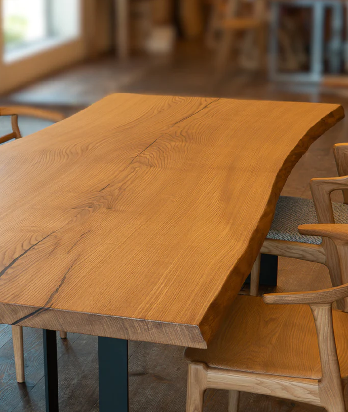 solid wood table japan