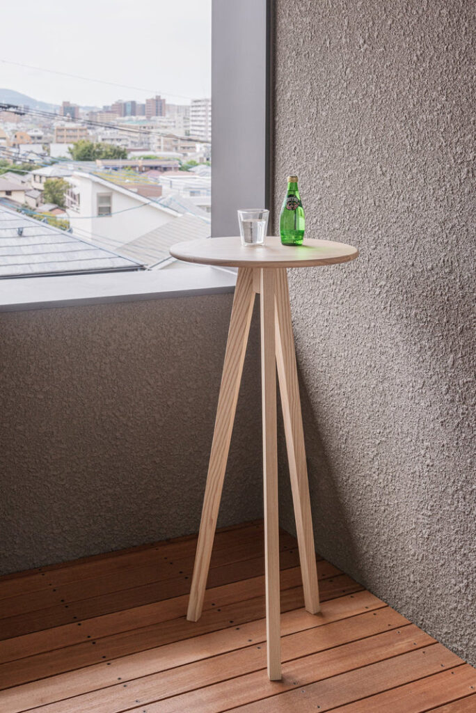tall solid wood stand table